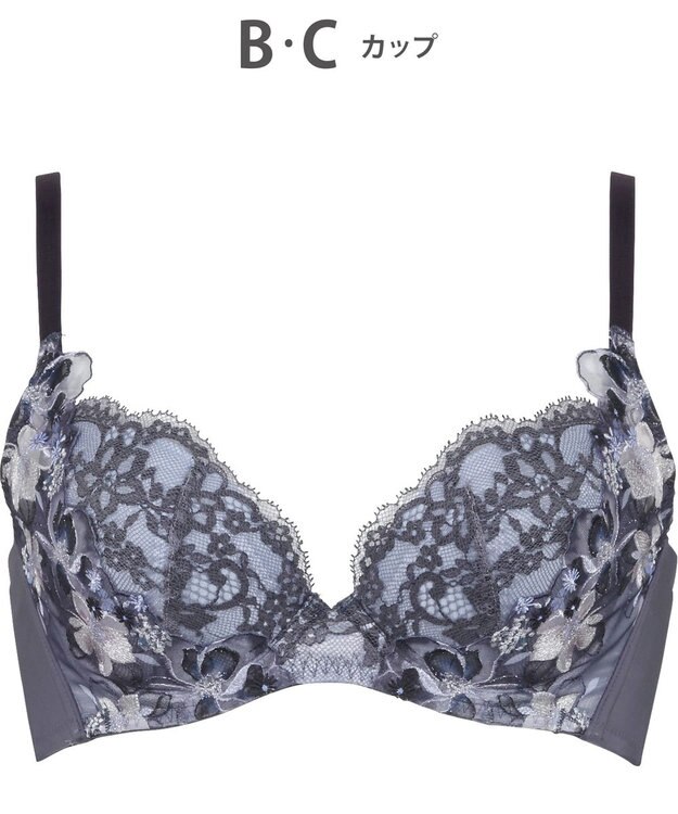 WACOAL 【ハグするブラ】 ブラジャー 体温を感知してカラダになじむ 谷間メイク 脇・背中すっきり レディース BRB498 /ワコール バイオレット