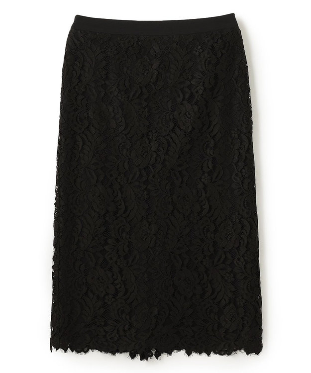 BEIGE， CAMELLIA / Iラインスカート Black