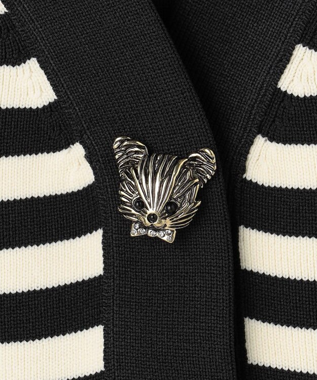 組曲 S 【組曲×setsuko sagittaire】kinakoスポンディッシュ ニットジャケット ブラック系1