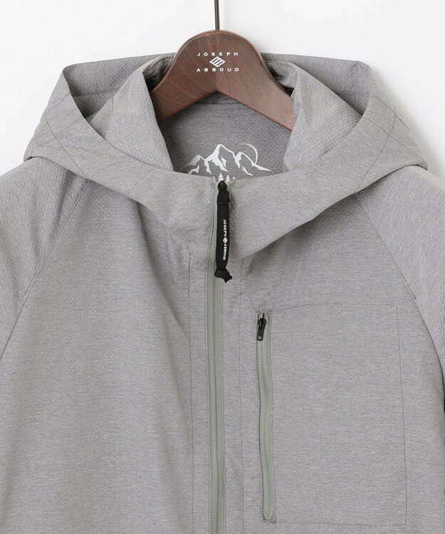 JOSEPH ABBOUD MOUNTAIN 【UNISEX】3Dエンボス パーカー ライトグレー系