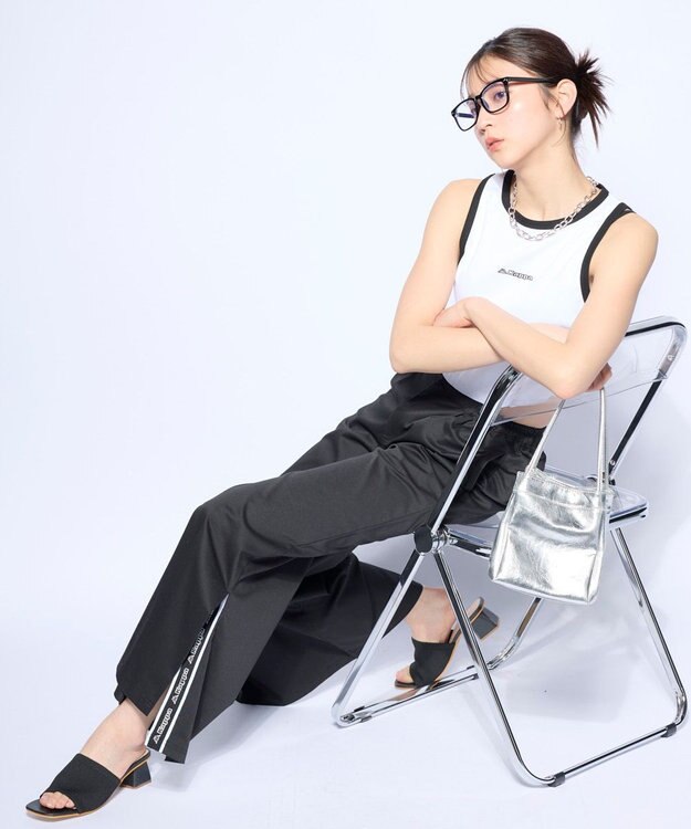 OP／FILA 【Kappa】アメリカンスリーブ リブタンクトップ ホワイト