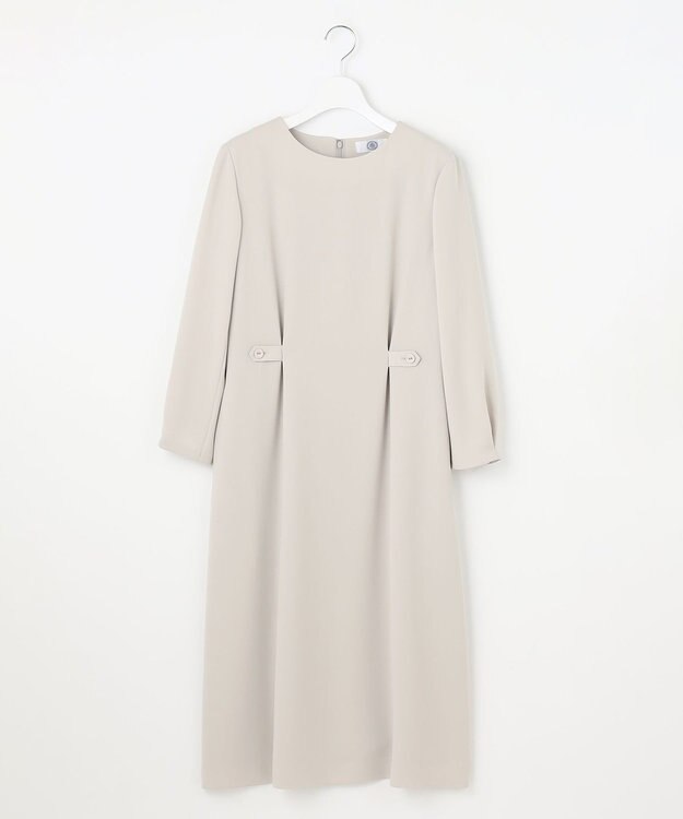 J.PRESS LADIES 【セットアップ対応・洗える】セラテリーダブルクロス ワンピース グレージュ系