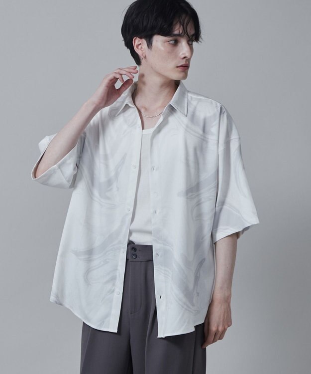 WEGO アムンゼンパターンBIGシャツ（S） 柄2