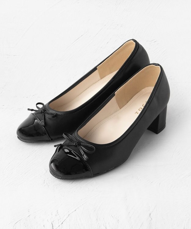 TOCCA 【晴雨兼用】TINY RIBBON RAIN PUMPS レインパンプス ブラック系