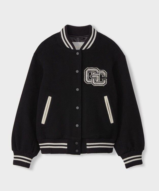 GRACE CONTINENTAL ビジューembアワードジャケット ブラック