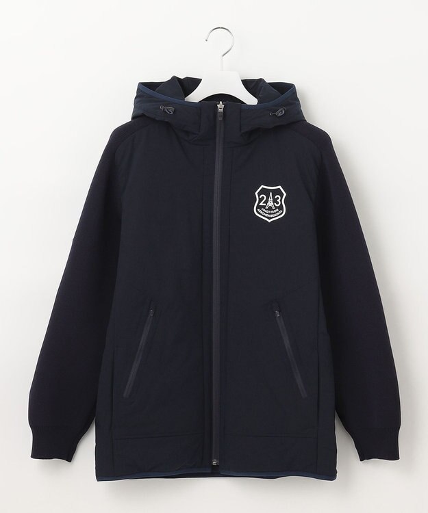 23区GOLF 【MEN】【撥水加工】ニットコンビブルゾン ネイビー系