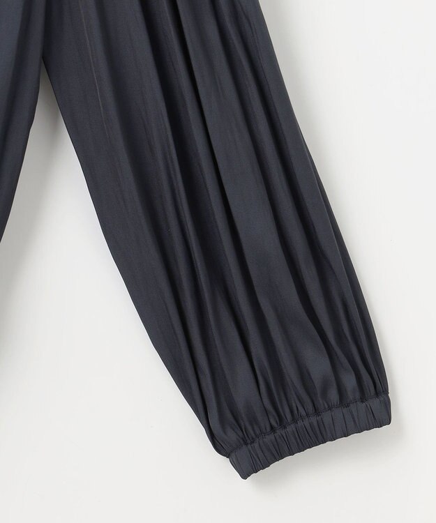 ANY SIS S 【接触冷感・速乾・UVカット】ツヤテロギャザー ブルゾン ネイビー