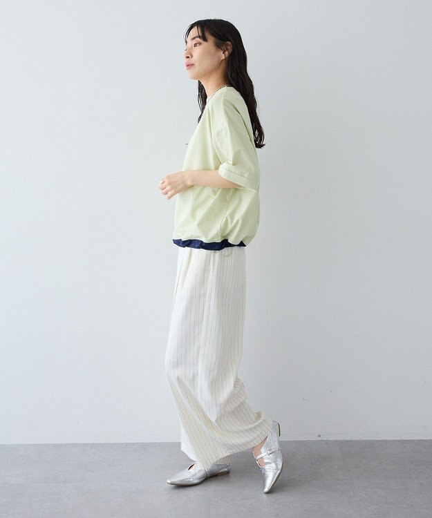 CRAFT STANDARD BOUTIQUE バイカラーヘムプルオーバー Light Green