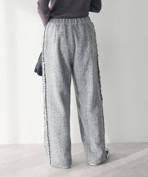 CRAFT STANDARD BOUTIQUE ツイードストレートパンツ Gray