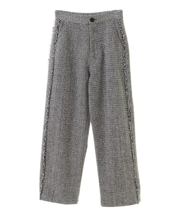 CRAFT STANDARD BOUTIQUE ツイードストレートパンツ Gray
