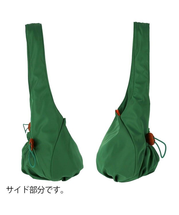 tsumori chisato CARRY ギャザー ショルダーバッグ ワンショルダー グリーン