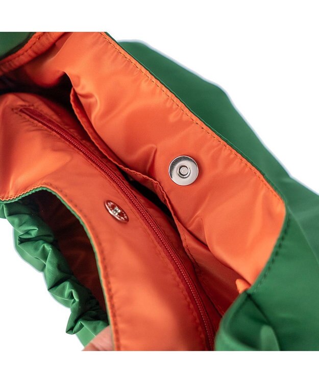 tsumori chisato CARRY ギャザー ショルダーバッグ ワンショルダー グリーン