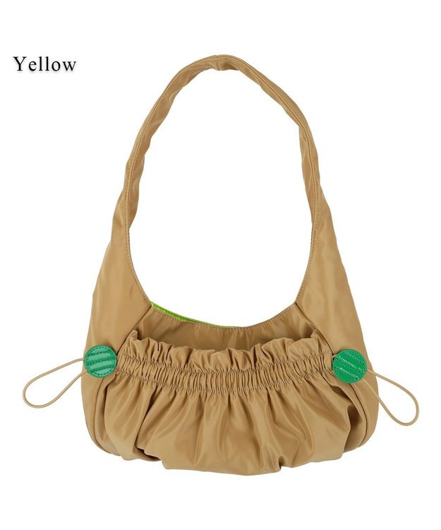 tsumori chisato CARRY ギャザー ショルダーバッグ ワンショルダー イエロー