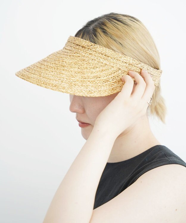 石田製帽 ペーパー クリップバイザー ベージュ