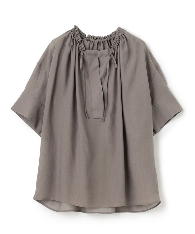 BEIGE， 【S-size】LILAC / ギャザーブラウス Steel
