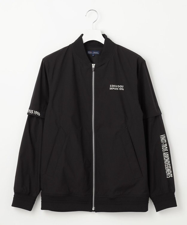 23区GOLF デタッチャブルスリーブ【MEN】２ＷＡＹ ブルゾン ブラック系