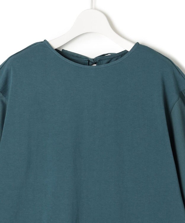 J.PRESS YORK STREET 【WOMEN】ファブリックスリーブ　プルオーバー ダークグリーン系