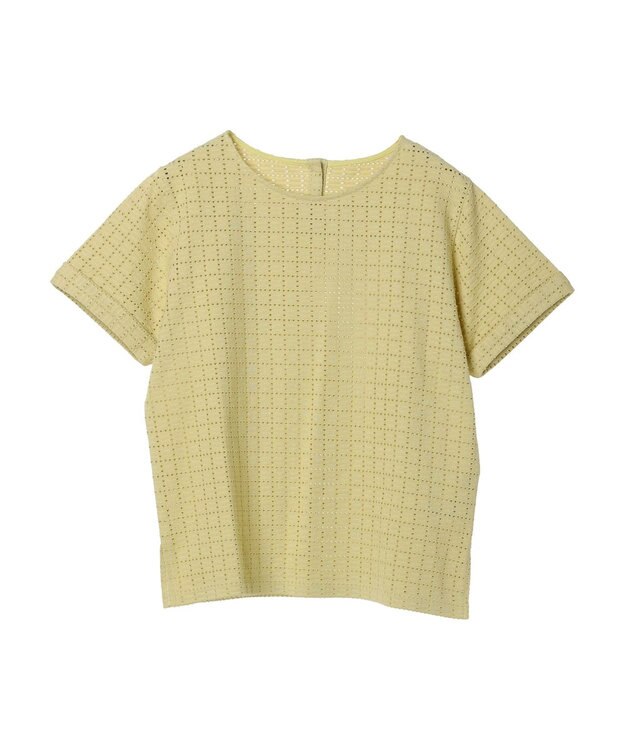 earth music&ecology ジャガードレースプルオーバー Yellow