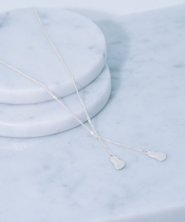 Pisceans クラウドプレートネックレス マットシルバー