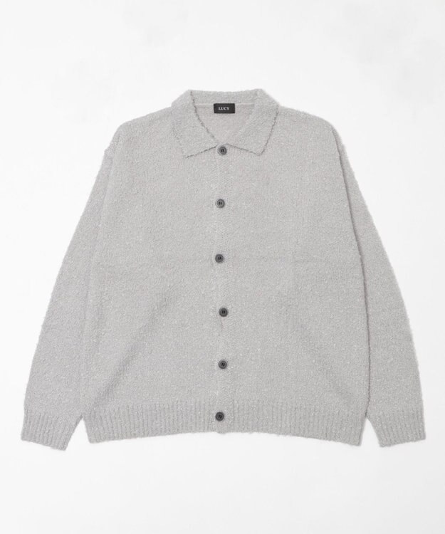 WEGO ブークレボタンカーディガン ライトグレー