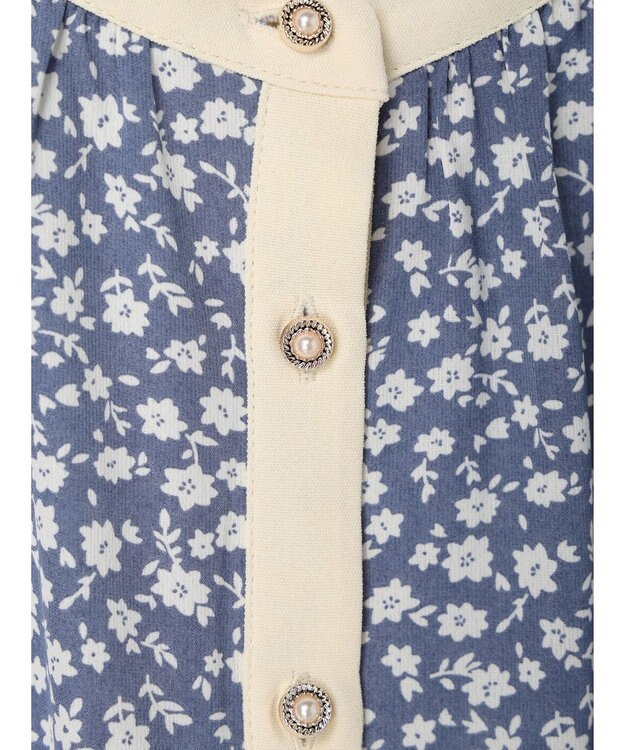 Green Parks ・ＥＬＥＮＣＡＲＥ　ＤＵＥコバナパイピングブラウス Blue