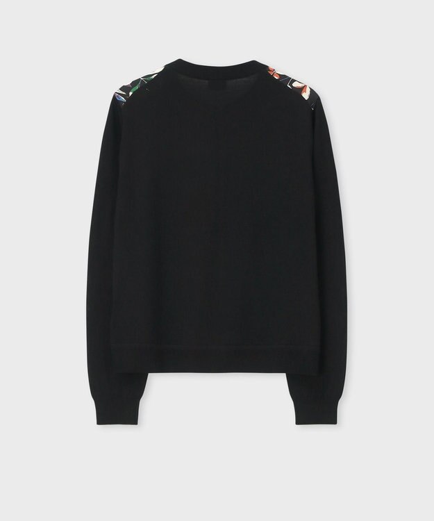 Paul Smith Number Floral コンビ カーディガン ブラック