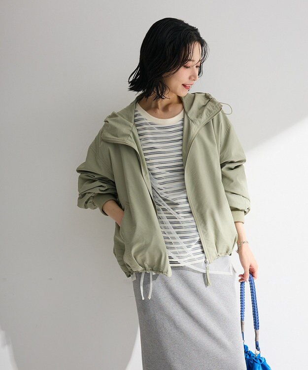 Green Parks 撥水加工フード付ブルゾン Khaki