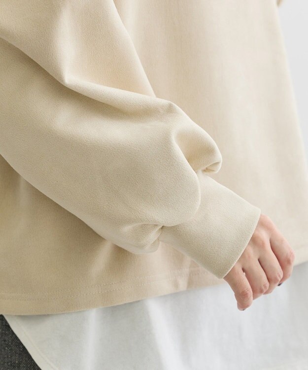 Green Parks ・ＳＵＧＡＲ　ＳＰＯＯＮ　スエードポンチハーフＺＩＰ Ivory