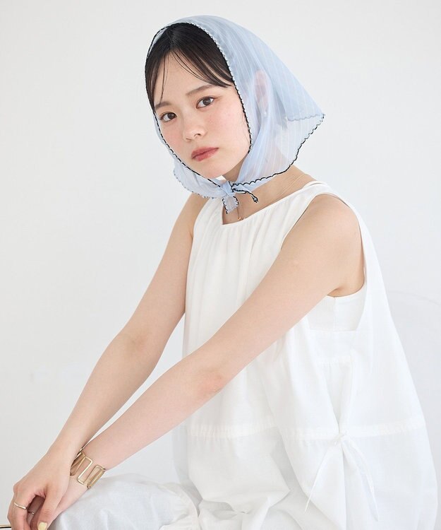 earth music&ecology ギャザーノースリーブワンピース Off White