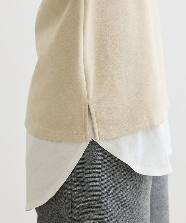 Green Parks ・ＳＵＧＡＲ　ＳＰＯＯＮ　スエードポンチハーフＺＩＰ Ivory