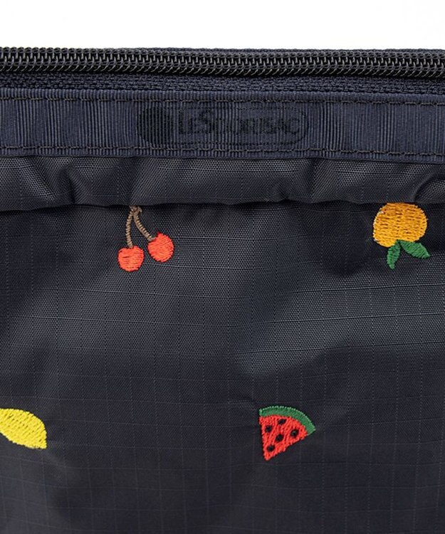 LeSportsac EXTRA LARGE RECTANGULAR COSMETIC/ミックスドフルーツエンブロイダリー ミックスドフルーツエンブロイダリー