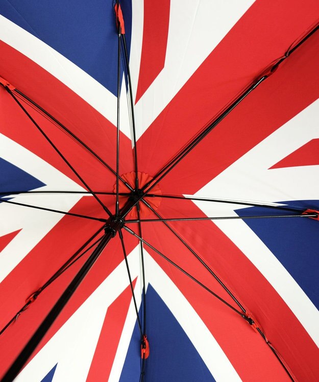 +RING 【プラスリング】【UVカット90%以上】 メンズ向け 雨傘（長）65cm UNION JACK T1329 2重張り傘 マルチカラー