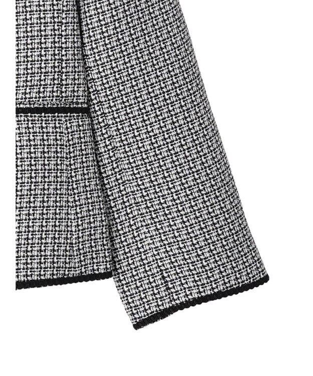 Green Parks ｅｆ－ｄｅ　ツィード風ノーカラージャケット Black