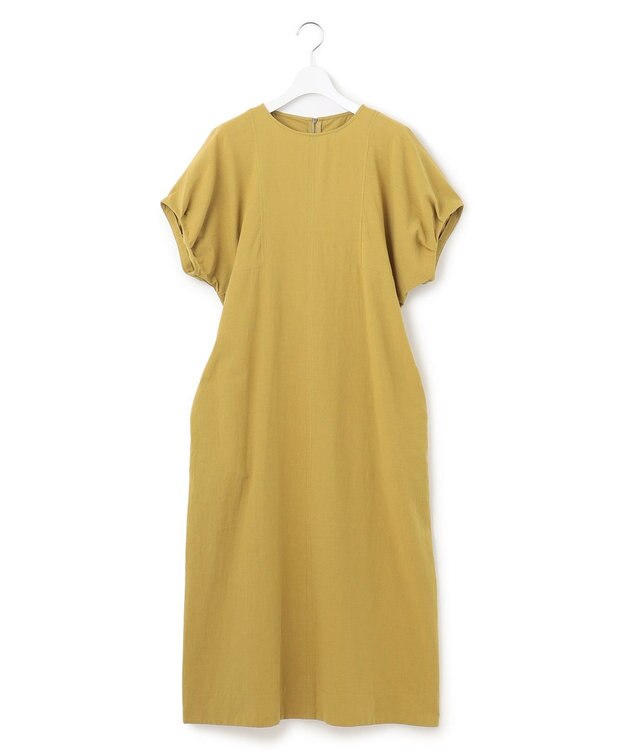 J.PRESS YORK STREET 【WOMEN】ワンウォッシュ リネンコットン ワンピース イエロー系