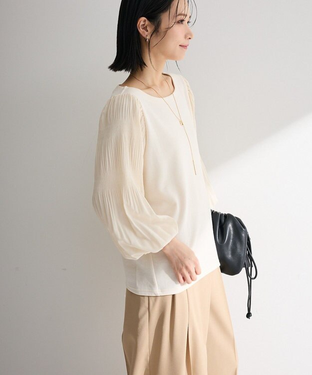 Green Parks ＳＥＴ２点　ネックレス＋マジョリカプルオーバー Ivory