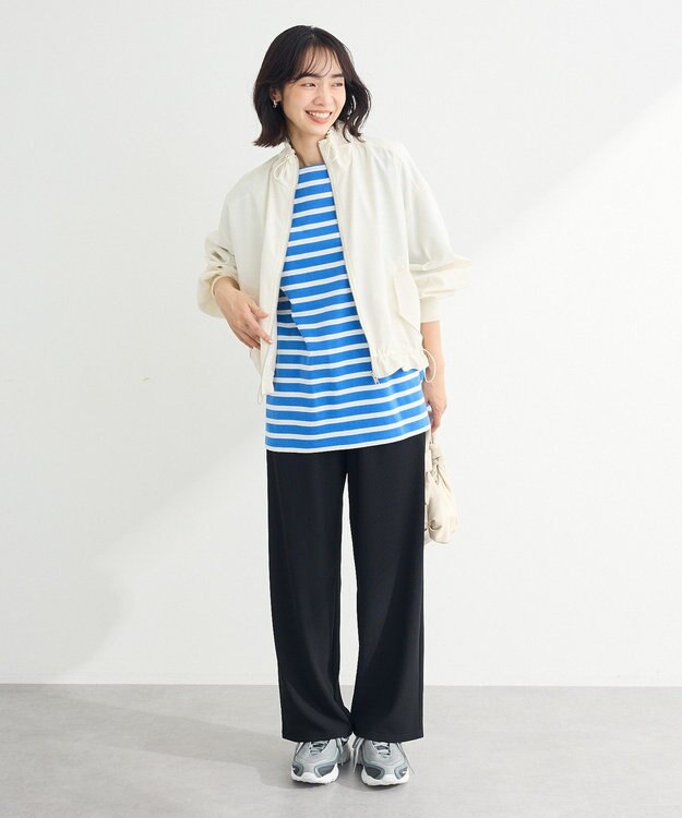 Green Parks 撥水加工　スタンドドロストブルゾン Ivory