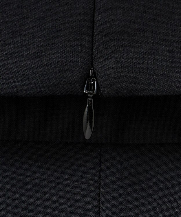 23区 S 【エステータ】ライトダブルクロス バックリボン ペプラムトップス ブラック系