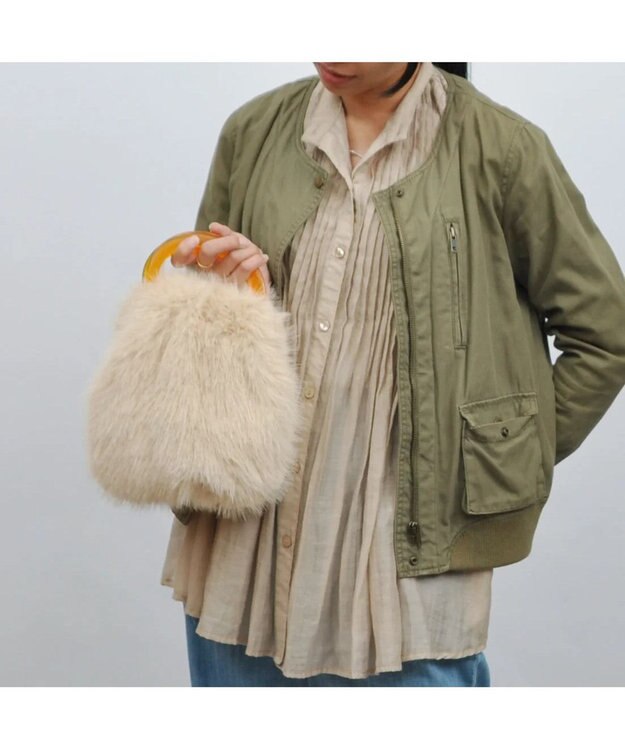 UNBILLION カシュカシュ cachecache / プラハンドルエコファー2way手提げ ベージュ