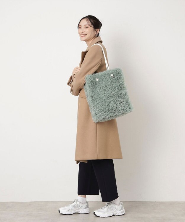 ファーバッグ 】トイプードル トートバッグ フェイクファー / MOONBAT