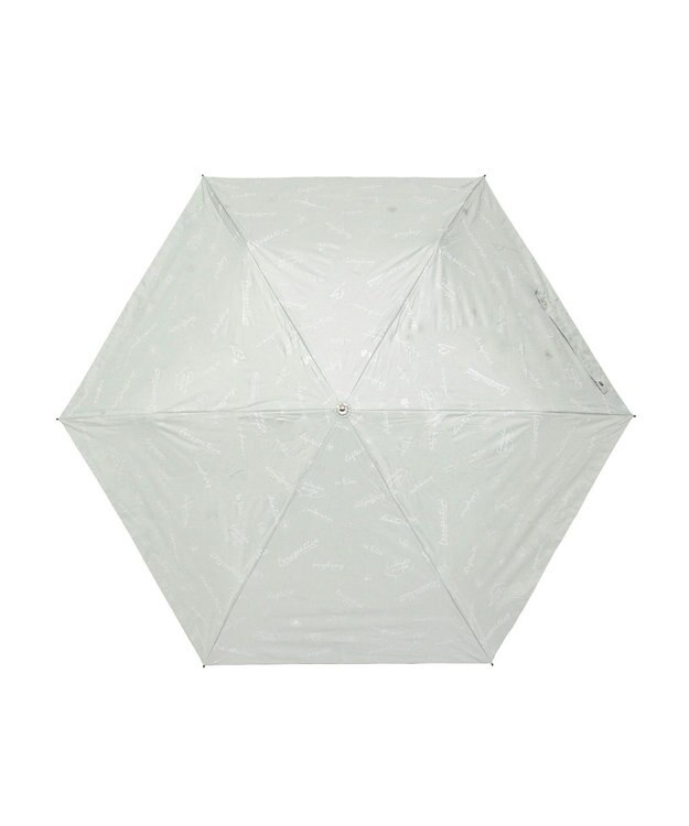 MOONBAT 【一級遮光/晴雨兼用】LANVIN en Bleu (ランバン オン ブルー) 折りたたみ日傘 ラインドローイング 遮光 遮熱 UV ミントグリーン