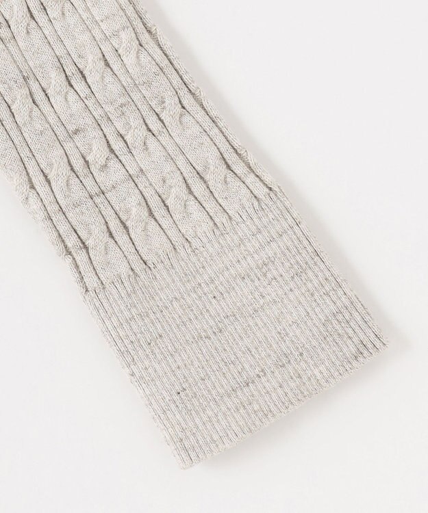 JOSEPH ABBOUD 【オリジナルオーガニックコットン使用/サスティナブル】JOE COTTONケーブル ニットパーカー ベージュ系