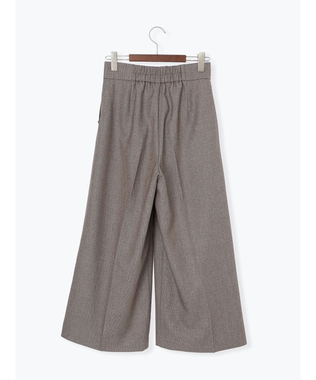 Te chichi ツイーディーワイドクロップトパンツ ブラウン