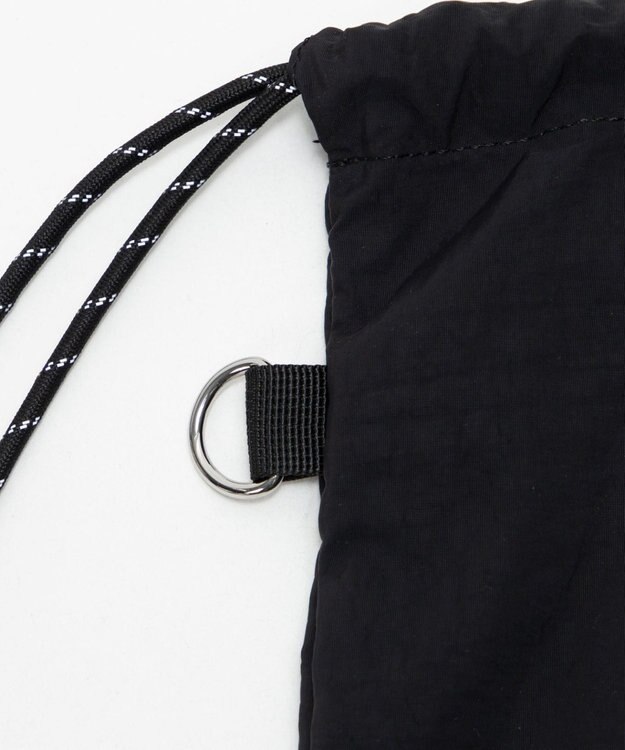 WEGO 【ユニセックス着用ITEM】センターzipナップサック ブラック