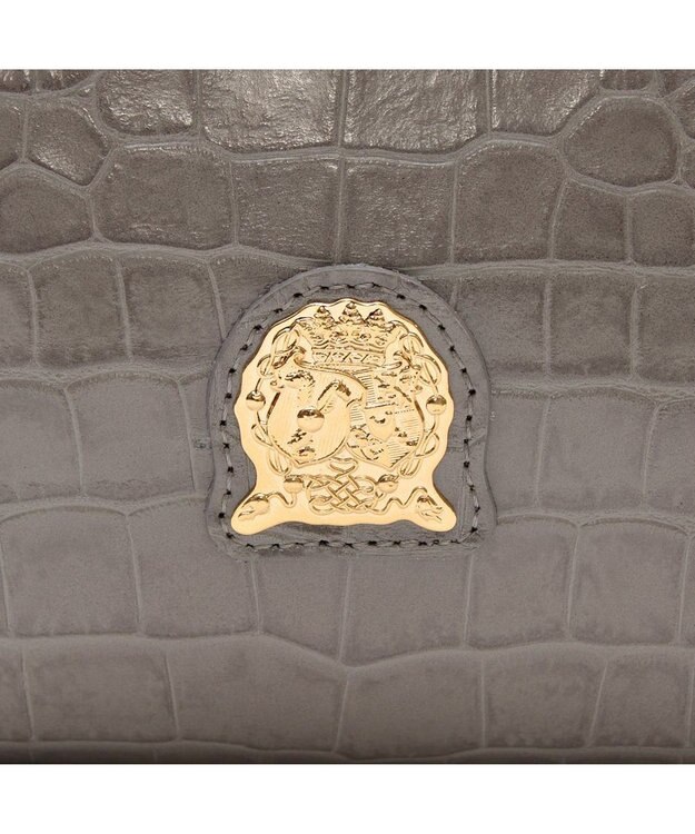 A.D.M.J. 【牛革】クロコダイル型押しトート32cm(Dカン付) スモーク