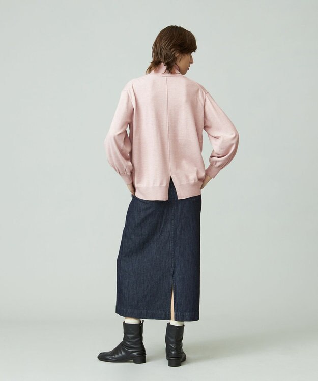 J.PRESS YORK STREET 【WOMEN】ANTI PILLING WOOL ロールネックニット ピンク系