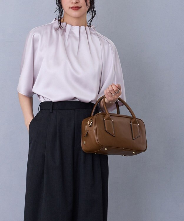 MioFIRANO SILHOUETTE U001 ボストンバッグ CAMEL