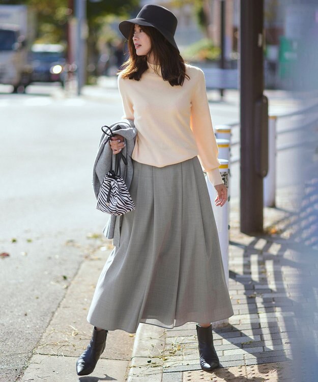 23区 【CLASSY.12月号掲載】カウヘアー ミニ巾着 バッグ ゼブラプリント