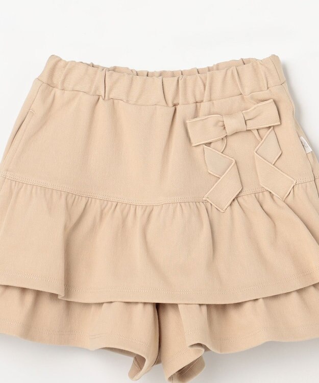 組曲 KIDS 【110-140㎝】リボンティアード キュロット ベージュ