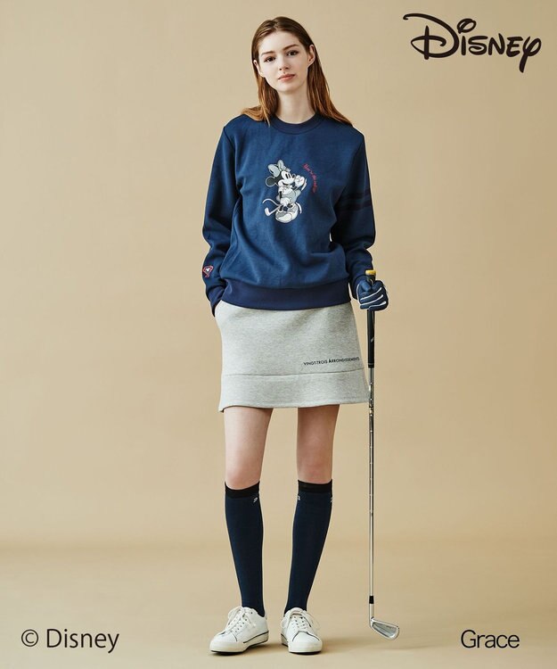 23区GOLF 【ディズニーコレクション】【WOMEN】〈ミニーマウス〉スウェットプルオーバー ネイビー系