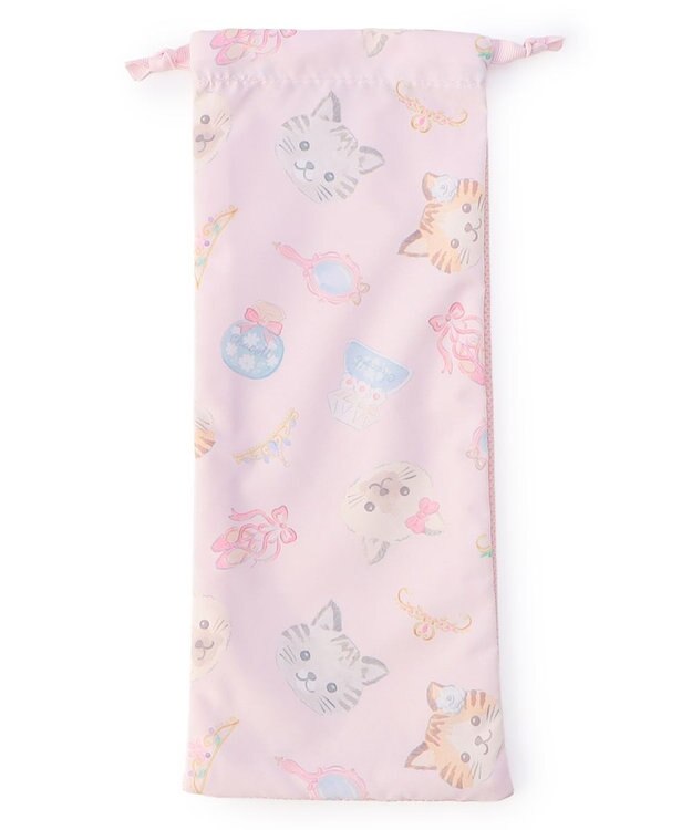 Chacott Cat半メッシュ巾着S ロイヤルピンク